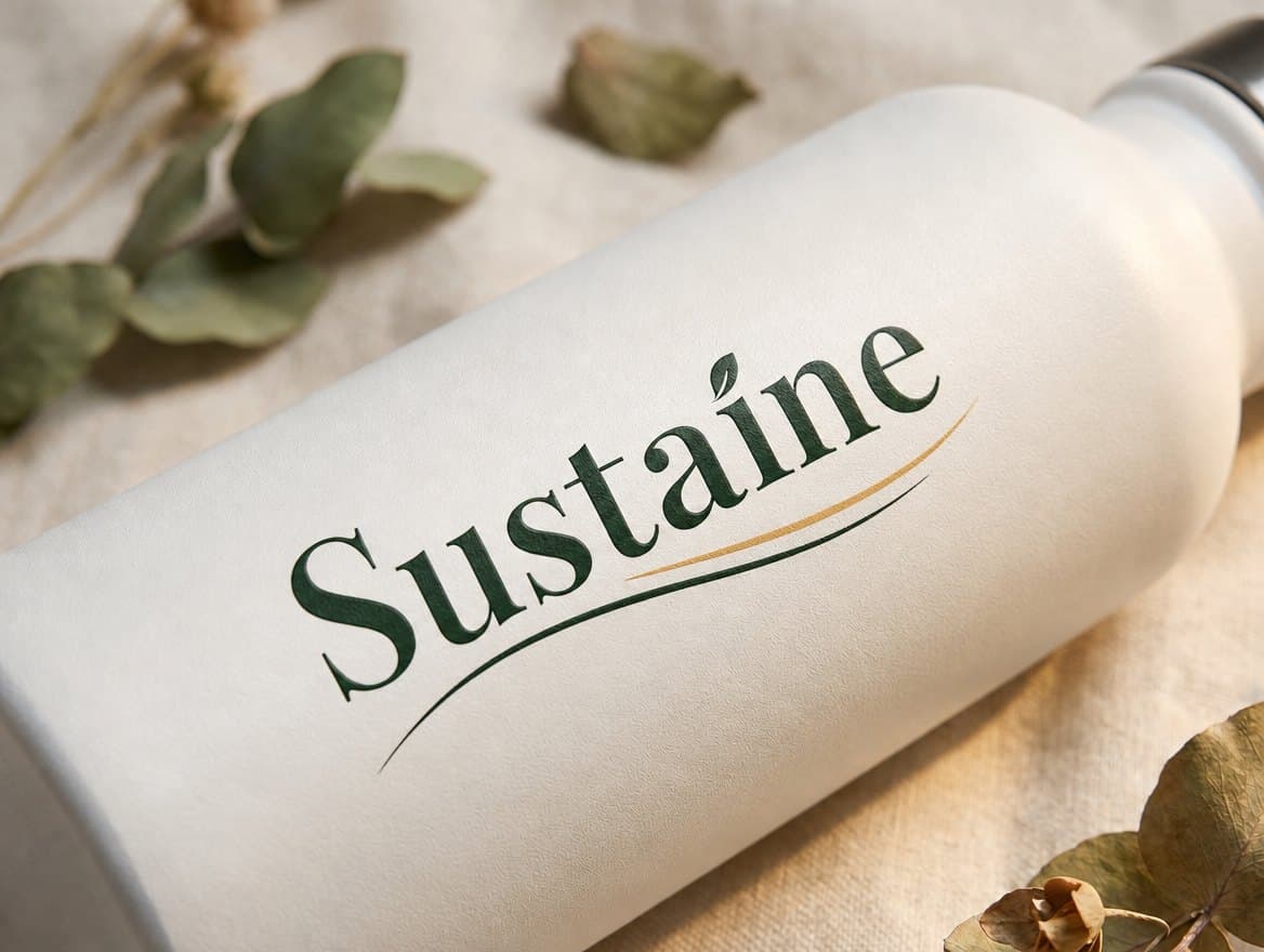 UV Printing — sample of a Sustaine logo applied with this method